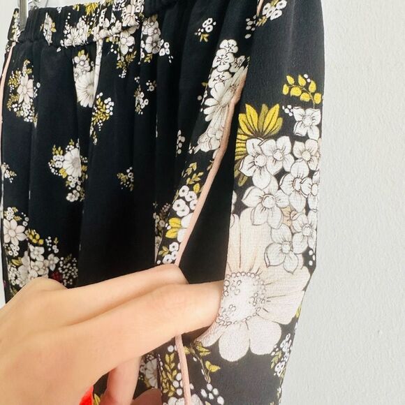 N°21 Silk Floral Crop Pants – Italian 38 –‎ Luxury Lounge Trousers – $450 MSRP - Picture 8 of 11